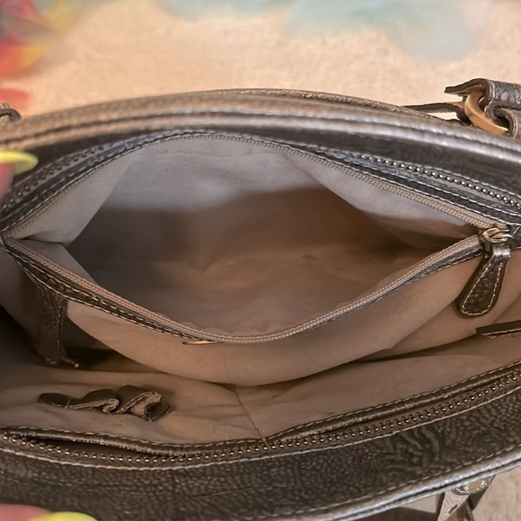 Brahmin Bucket Handbag Neutral Taupe - Picture 10 of 15